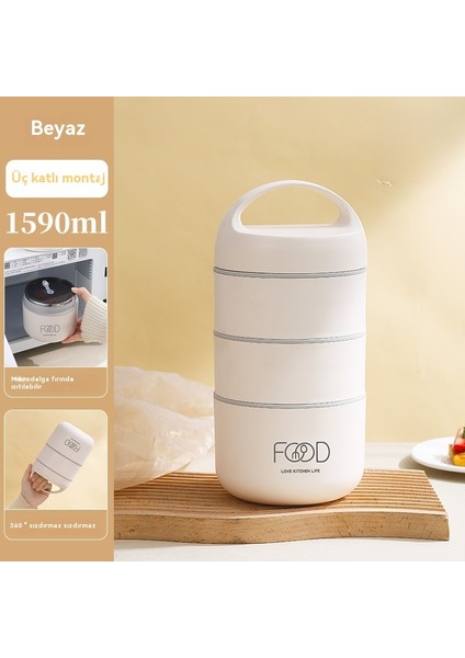 Yeni Büyük Kapasiteli Iki Katmanlı / Üç Katmanlı Yalıtımlı Öğle Yemeği Kutusu (Yurt Dışından)