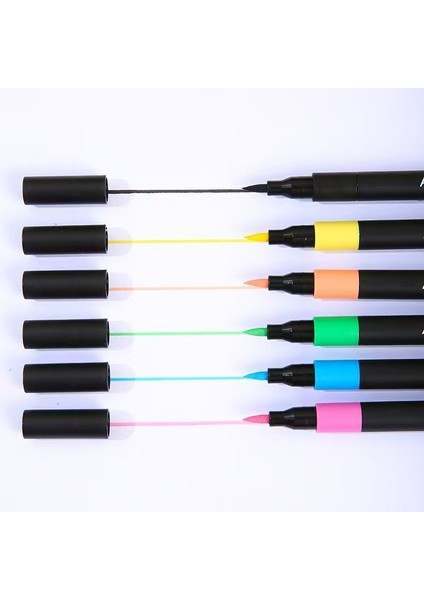 Küçük Siyah Kutu Akrilik Işaretleyici Yumuşak Uçlu Suluboya Kalem Geçirimsiz Kağıt Katlanabilir Renkli Kalem Sanatı Özel (Yurt Dışından) modelleri