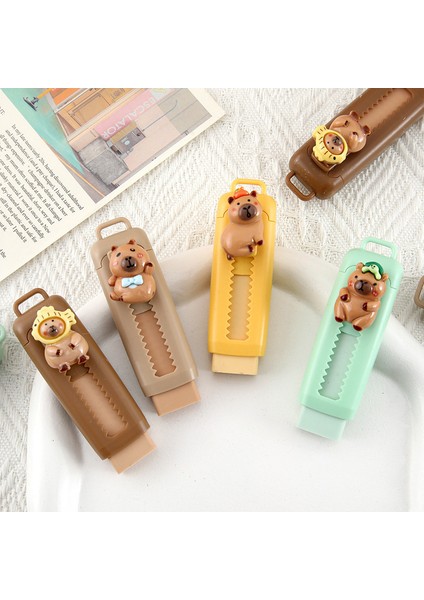 Kapibara Silgi Karikatür Teleskopik Temiz ve Daha Az Talaş Silgisi (Yurt Dışından)