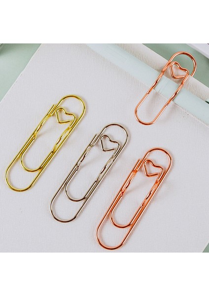 50 Adet Çok Renkli Çok Işlevli Metal Kalp Şeklindeki Ataç (Yurt Dışından) fiyatları