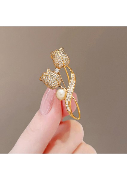 Yeni Inci Broş Kıdemli Pin Tüy Yağ Damlası Kakma Elmas Korsaj Karikatür Taklidi Broş Aksesuarları Dıy Sınıf Mücevher (Yurt Dışından)