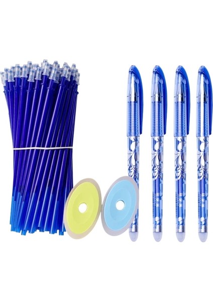 Silinebilir Iğne Uçlu Jel Kalem, 4 Kalem + 50 Yedek + 2 Silgi (Yurt Dışından)