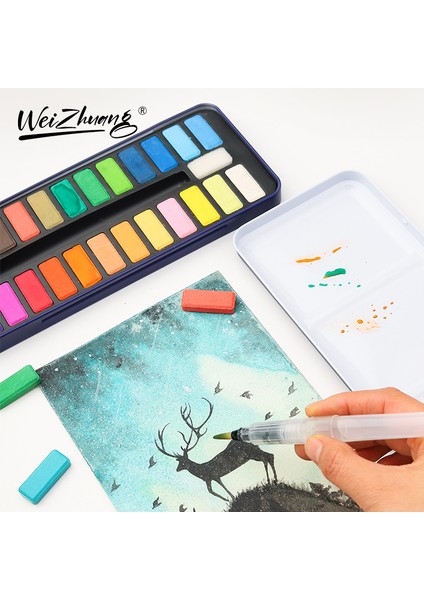 12 Renk Katı Suluboya Boya (Yurt Dışından) fiyatları