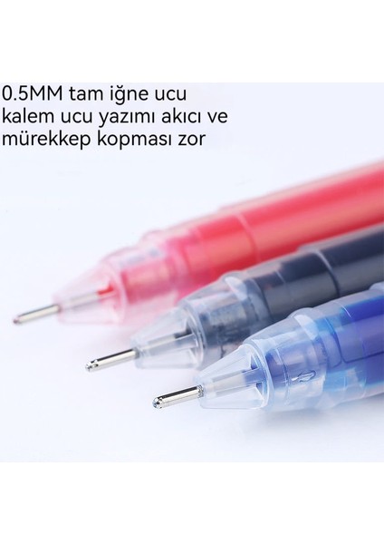 10 Büyük Kapasiteli Dev Yazma 0.5mm Tam Iğne Tüp Jel Kalem (Yurt Dışından) fiyatları