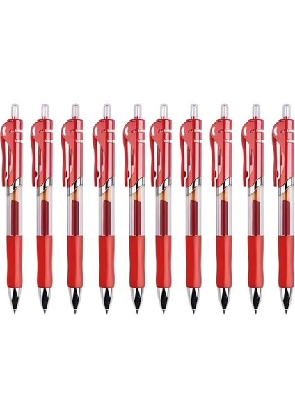 10 Press-Action Jel Kalem 0.5mm Mermi Imza Kalemleri (Yurt Dışından)