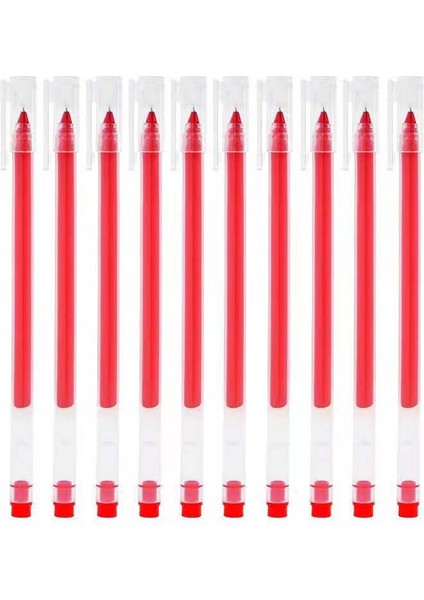 10 Büyük Kapasiteli Dev Yazma 0.5mm Tam Iğne Tüp Jel Kalem (Yurt Dışından)