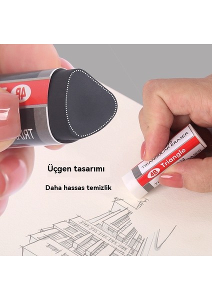 10 Üçgen Yaratıcı 4b Sanat Silgisi (Yurt Dışından) fırsatları