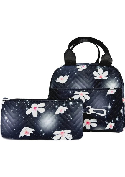 Lilo Stitch Büyük Kapasiteli Sırt Çantası Gündüz Çantası Hafif Okul Çantası Gündelik Seyahat Sırt Çantası Kadınlar Için Kızlar Kalem Öğle Yemeği Çanta: 2pcs Setleri B (Yurt Dışından)