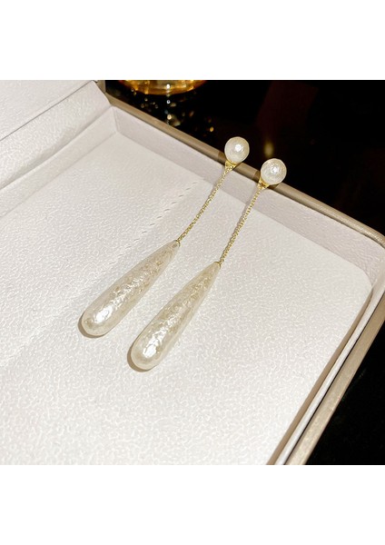 Yeni Fransız Retro Inci Geometrik Küpe Atılı Moda Mizaç Küpe Niş Işık Lüks Broş Takı (Yurt Dışından)