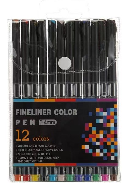 12. Renkli ve Renkli Çizgi Kalemi: Öğrenciler Çizim Yapmak, Not Almak ve Renkli Kalemler Için Sanatı Kullanırlar. (Yurt Dışından)