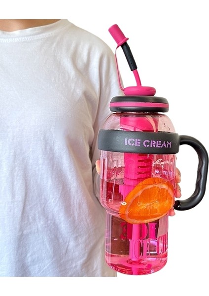 1300ML Buz Bombardıman Kupası Yaz Büyük Kapasiteli Su Bardağı (Yurt Dışından)