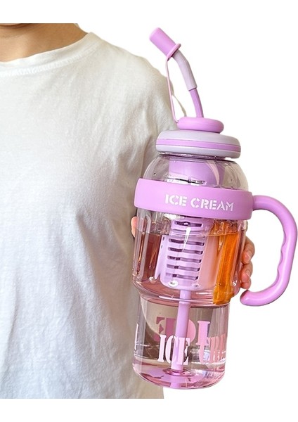 1300ML Buz Bombardıman Kupası Yaz Büyük Kapasiteli Su Bardağı (Yurt Dışından)