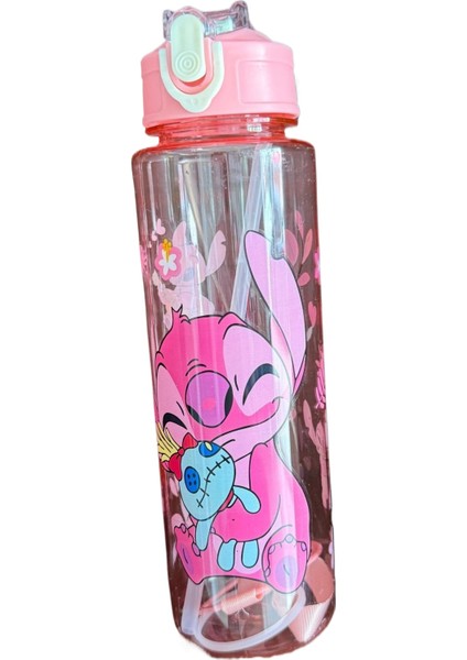 Yeni Karikatür Plastik Bardak Büyük Kapasiteli Taşınabilir Halat Kilit Saman Fincan ile (Yurt Dışından)