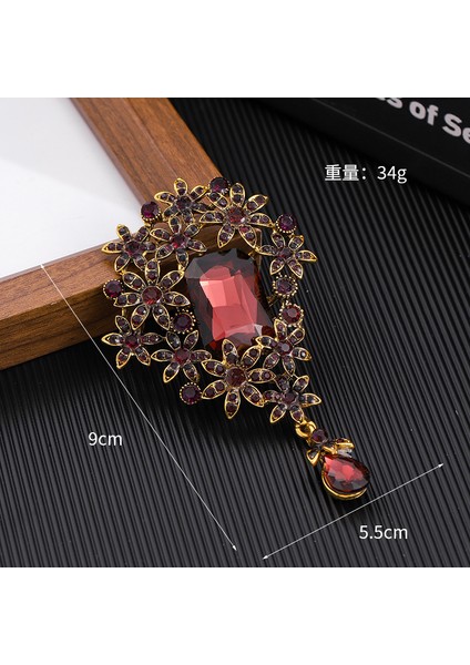 Yeni Retro Yüksek Dereceli Broş Klasik Mizaç Niş Tasarım Zarif Iğne Edebi Retro Tarzı Aksesuarlar (Yurt Dışından)