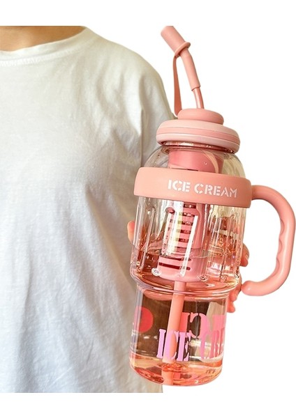1300ML Buz Bombardıman Kupası Yaz Büyük Kapasiteli Su Bardağı (Yurt Dışından)