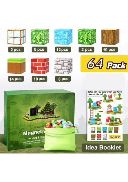 Mini Küp Manyetik Blok Oyuncak (Yurt Dışından)