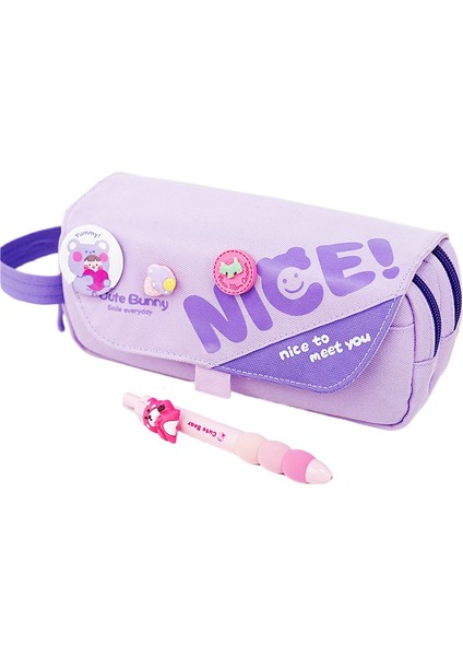 Ilkokul Öğrencileri Için 2025 Yeni Yüksek Değerli Çok Fonksiyonlu Çift Katmanlı Kırtasiye Kutusu (Yurt Dışından)