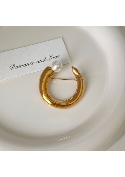 Yeni Bilezik Broş Küpe Gümüş Iğne Yağ Damlası Çiçekler Geometrik Küpe Fransız Retro Moda Mizaç Takı Broş Bilezik (Yurt Dışından)