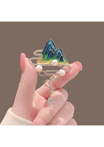 Yeni Broş Parlama Önleyici Kıdemli Işık Duygusu Lüks Tasarım Parlama Önleyici Toka Pimi Korsaj Küçük Broş Korsaj (Yurt Dışından)