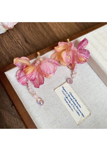 Yeni Gümüş Iğne Çiçek Kolye Küpe Tatil Tarzı Küpe Mori Taze Broş Sınıf Dekoratif Tatlı Küpe (Yurt Dışından)