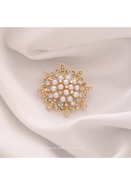 Yeni Broş Hafif Lüks Basit Mizaç Sabit Giysi Pin Takım Elbise Kolye Bilezik Şapkalar Sınıf Giyim Aksesuarları (Yurt Dışından)