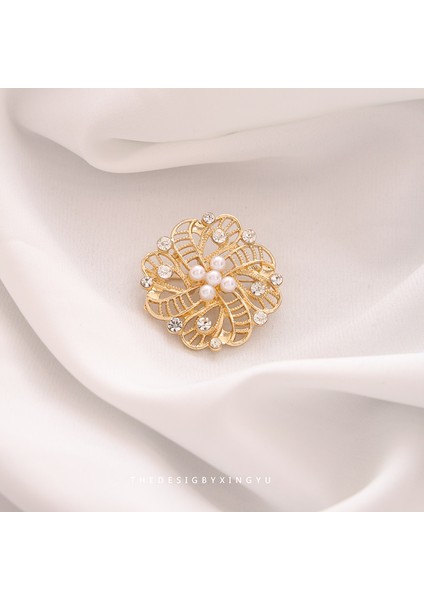 Yeni Broş Hafif Lüks Basit Mizaç Sabit Giysi Pin Takım Elbise Kolye Bilezik Şapkalar Sınıf Giyim Aksesuarları (Yurt Dışından)