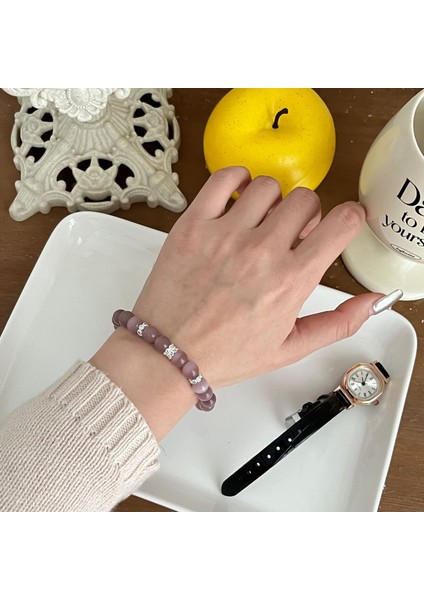 Yeni Bilezik Broş Küpe Gümüş Iğne Yağ Damlası Çiçekler Geometrik Küpe Fransız Retro Moda Mizaç Takı Broş Bilezik (Yurt Dışından)