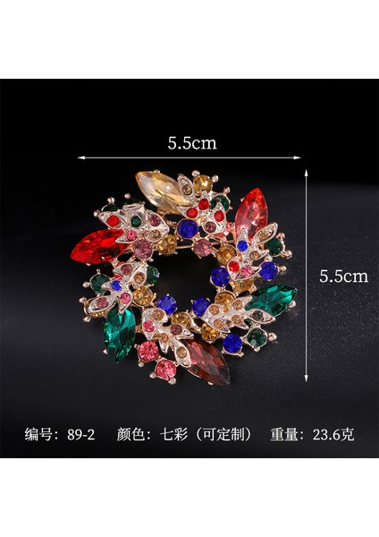 Broş Kıdemli Işık Duygusu Lüks Kadın Korsaj Kristal Inci Yüksek Dereceli Pimler Çift Kullanımlı Mücevher Sınıfı Aksesuarlar (Yurt Dışından)