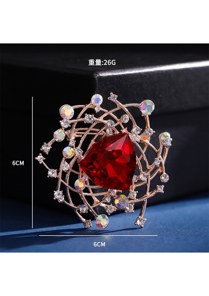 Yeni Moda Broş Zarif Işık Lüks Kişilik Dekoratif Broş Retro Moda Broş Sınıf Mücevher (Yurt Dışından)