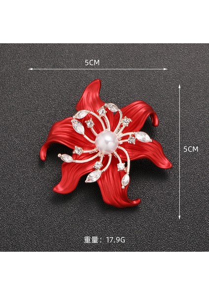 Yeni Moda Broş Zarif Işık Lüks Kişilik Dekoratif Broş Retro Moda Broş Sınıf Mücevher (Yurt Dışından)