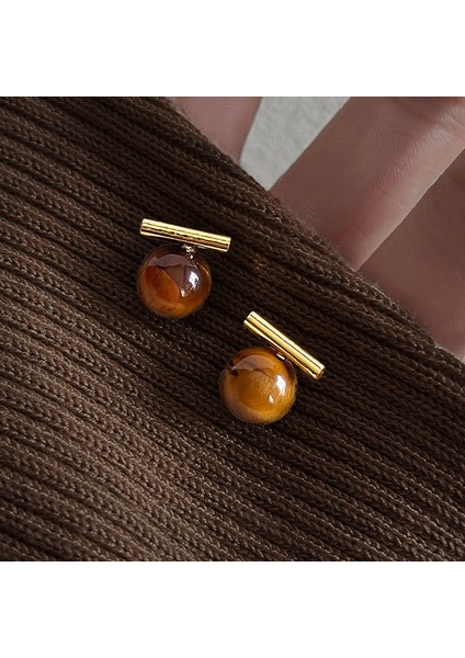 Yeni Bilezik Broş Küpe Gümüş Iğne Yağ Damlası Çiçekler Geometrik Küpe Fransız Retro Moda Mizaç Takı Broş Bilezik (Yurt Dışından)