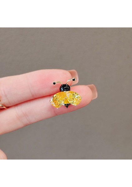 Yeni Gümüş Iğne Çiçek Kolye Küpe Tatil Tarzı Küpe Mori Taze Broş Sınıf Dekoratif Tatlı Küpe (Yurt Dışından)