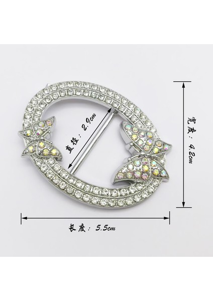 Hafif Lüks Inci Elmas Taklidi Bel Düğmesi Alaşımlı Malzeme ile Etek Köşe Düğüm Düğmesi Zarif Çok Yönlü Stil (Yurt Dışından)