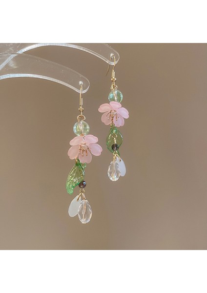 Yeni Gümüş Iğne Çiçek Kolye Küpe Tatil Tarzı Küpe Mori Taze Broş Sınıf Dekoratif Tatlı Küpe (Yurt Dışından)