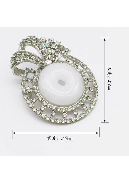 Hafif Lüks Inci Elmas Taklidi Bel Düğmesi Alaşımlı Malzeme ile Etek Köşe Düğüm Düğmesi Zarif Çok Yönlü Stil (Yurt Dışından)