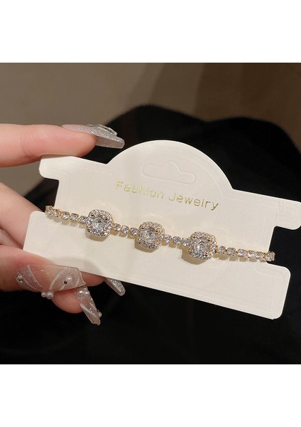 Yeni Zirkon Bilezik Süper Flaş Bilezik Mizaç Moda Broş Zarif Işık Lüks Kişilik Dekorasyon Broş Retro Moda Broş Sınıf Mücevher Ürünleri (Yurt Dışından)