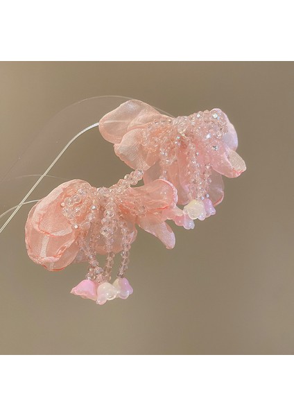 Yeni Gümüş Iğne Çiçek Kolye Küpe Tatil Tarzı Küpe Mori Taze Broş Sınıf Dekoratif Tatlı Küpe (Yurt Dışından)