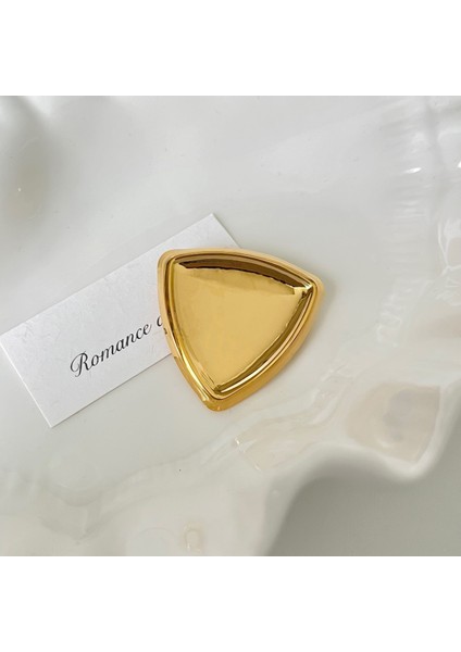 Yeni Bilezik Broş Küpe Gümüş Iğne Yağ Damlası Çiçekler Geometrik Küpe Fransız Retro Moda Mizaç Takı Broş Bilezik (Yurt Dışından)