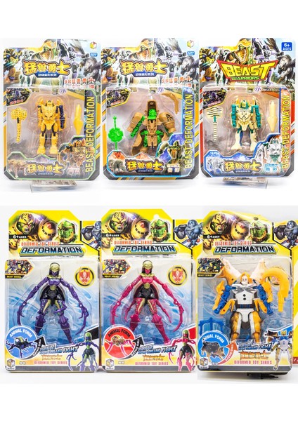 Canavar Makineleri Deformasyon Robot Hayvan Optimus Primals Dönüştürülmüş Canavar Savaşları Tigatron Blackarachnias Rhinox Aksiyon Figürü Oyuncak (Yurt Dışından) fiyatları