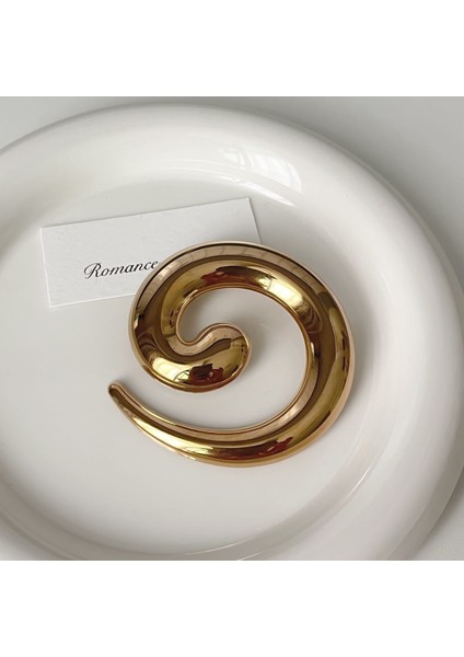 Yeni Bilezik Broş Küpe Gümüş Iğne Yağ Damlası Çiçekler Geometrik Küpe Fransız Retro Moda Mizaç Takı Broş Bilezik (Yurt Dışından)