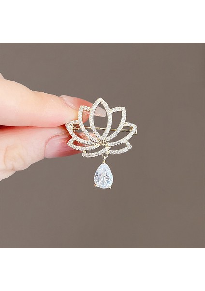 Yeni Küçük Broş Yay Parlama Önleyici Broş Yüksek Sınıf Çok Yönlülük Duygusu Parlama Önleyici Toka Pimi Giyim Aksesuarları (Yurt Dışından)