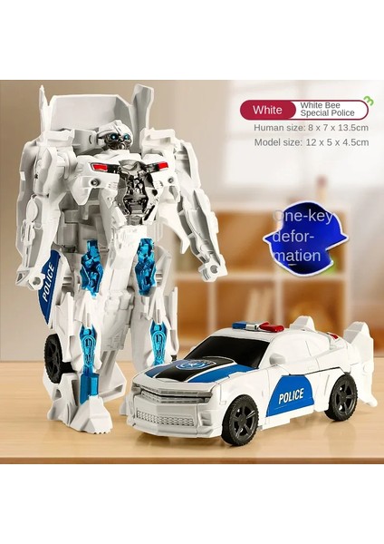 Dönüşüm Araba Anime Robot Modeli Bir Adım Deformasyon Robot Oyuncaklar Deformasyon Araba Aksiyon Oyuncakları. (Yurt Dışından)