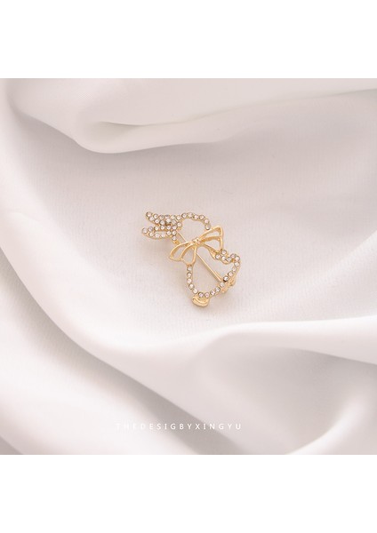 Yeni Broş Parlama Önleyici Kıdemli Işık Duygusu Lüks Tasarım Parlama Önleyici Toka Pimi Korsaj Küçük Broş Korsaj (Yurt Dışından)