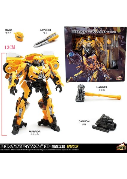 Dönüşüm Oyuncaklar Baıweı TW1025 SS49 Sarı Arı Hornet Savaşçı Film Aksiyon Alaşım Şekil Robot Beetle Deformasyon Modeli Hediyeler (Yurt Dışından)