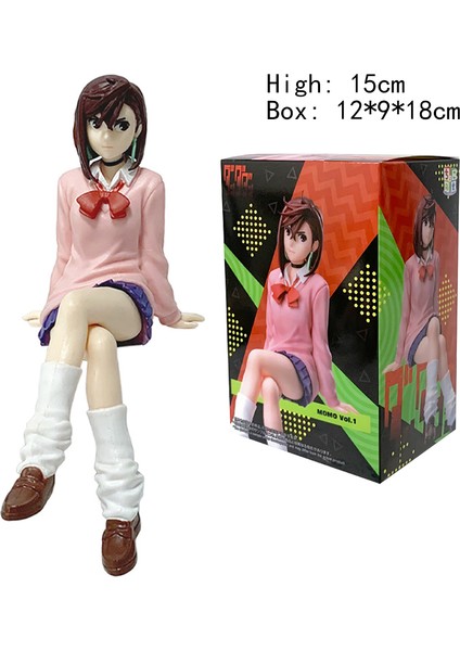 New Anime Dandadan Ayase Momo Shiratori Aira Sitting Posture S.h.figuarts Transformed Assembly Pvc Model Toy Action Figures Gift (Yurt Dışından)