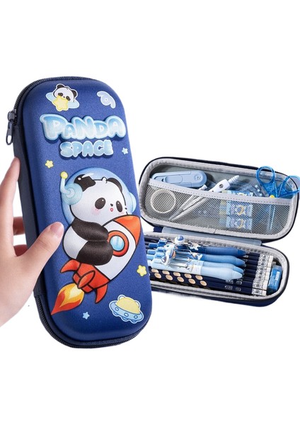 Ilkokul Öğrencileri Karikatür 3D Üç Boyutlu Kırtasiye Kutusu Çocuk Kalem Kutusu Büyük Kapasiteli Saklama Kutusu (Yurt Dışından)