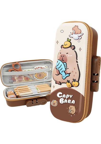 Büyük Kapasiteli Kalem Kutusukod Kilitli Kırtasiye Çantası (Yurt Dışından)