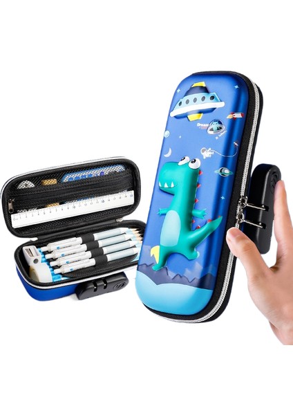 Büyük Kapasiteli Kalem Kutusukod Kilitli Kırtasiye Çantası (Yurt Dışından)