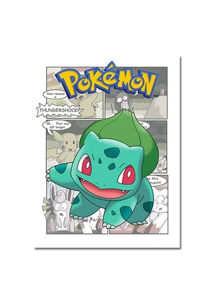 Pokemon Çevre Birimleri Posterler Pikachu Bulbasaur Charicanvas Canvas Tuval Boyama Anime Duvar Sanatı Baskılar Çocuk Odası Dekor Hediyeler Oyuncak (Yurt Dışından)
