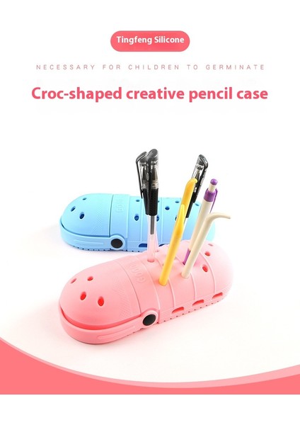 Kalem Çantası Tüp Çocuk Mağara Ayakkabı Kırtasiye Kutusu Kalem Kaş Kalem Güzellik Saklama Kutusu (Yurt Dışından) modelleri